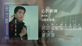 心的祈祷 臧天朔 吉他谱G调简单版