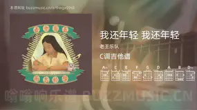 我还年轻 我还年轻 老王乐队 吉他谱C调简单版