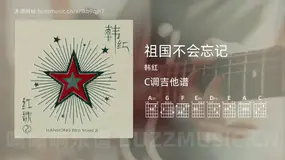 祖国不会忘记 韩红 吉他谱C调简单版