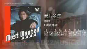 爱后余生吉他谱C调 谢霆锋 简单版