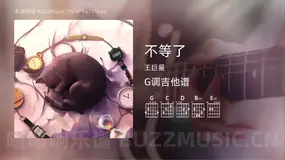 不等了 王巨星 吉他谱G调简单版