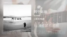 阿宁姑娘吉他谱C调 我不理智 简单版