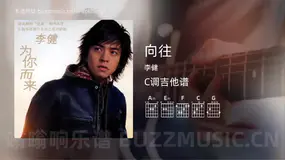 向往 李健 吉他谱C调简单版
