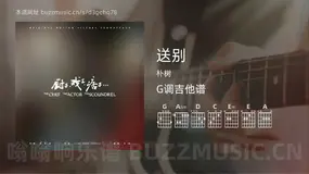 送别 朴树 吉他谱G调简单版