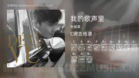 我的歌声里 张智霖 吉他谱C调简单版
