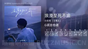 浪漫至死不渝 小乐哥（王唯乐） 吉他谱G调简单版