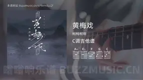 黄梅戏 柯柯柯啊 吉他谱C调简单版