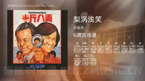 梨涡浅笑吉他谱G调 许冠杰 简单版