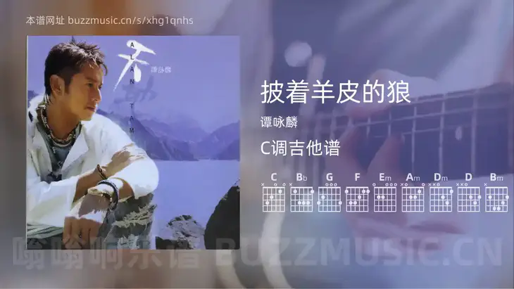 披着羊皮的狼 谭咏麟 吉他谱C调简单版