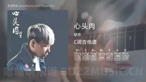 心头肉 穆言 吉他谱C调简单版