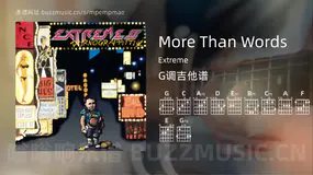 More Than Words Extreme 吉他谱G调简单版