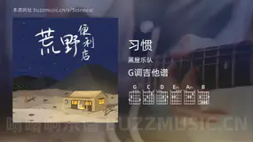 习惯 黑屋乐队 吉他谱G调简单版