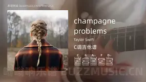 champagne problems Taylor Swift 吉他谱C调简单版