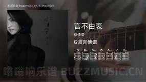 言不由衷 徐佳莹 吉他谱G调简单版