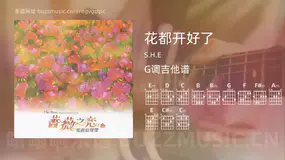花都开好了 S.H.E 吉他谱G调简单版