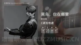 黑鸟,你在哪里 钟立风 吉他谱C调简单版
