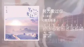 努力爱过你 是二智呀 吉他谱C调简单版