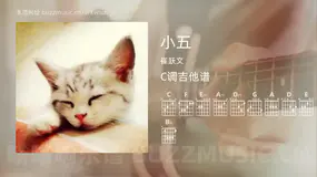 小五 崔跃文 吉他谱C调简单版