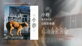 小巷吉他谱G调 安子与九妹 简单版