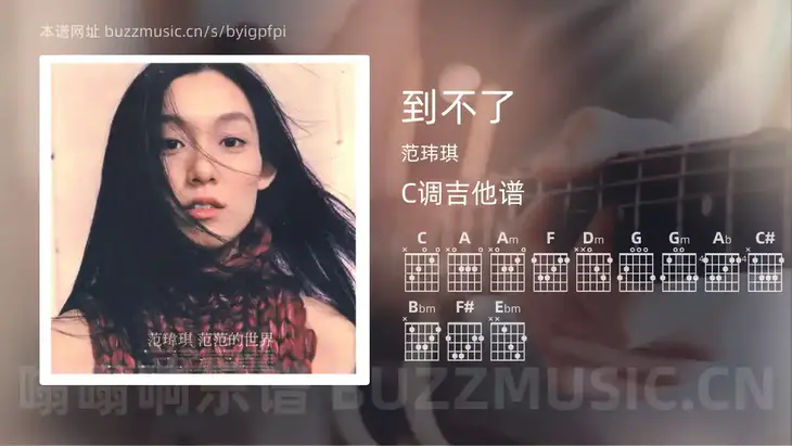 到不了 范玮琪 吉他谱C调简单版