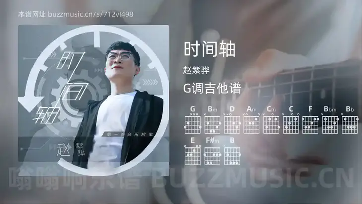 时间轴 赵紫骅 吉他谱G调简单版