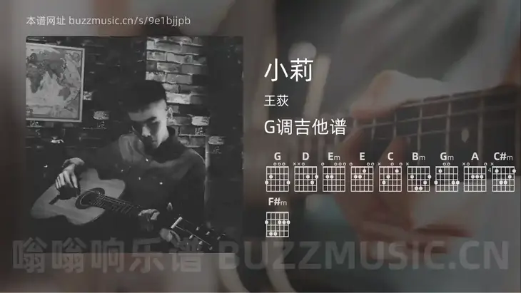 小莉 王荻 吉他谱G调简单版