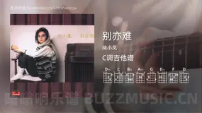 别亦难 徐小凤 吉他谱C调简单版