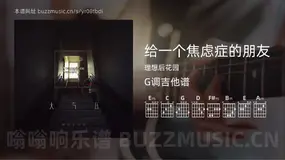 给一个焦虑症的朋友 理想后花园 吉他谱G调简单版