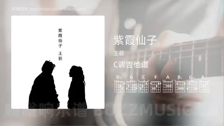紫霞仙子 王荻 吉他谱C调简单版