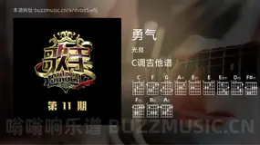 勇气 光良 吉他谱C调简单版
