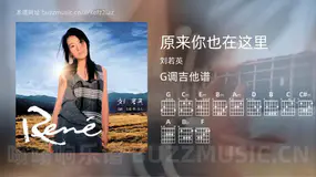 原来你也在这里吉他谱G调 刘若英 简单版