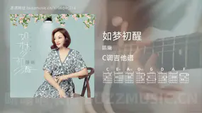 如梦初醒 陈瑞 吉他谱C调简单版