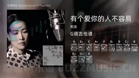 有个爱你的人不容易 那英 吉他谱G调简单版