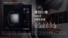 曾经心痛吉他谱G调 半吨兄弟 简单版