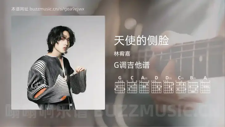 天使的侧脸 林宥嘉 吉他谱G调简单版