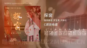 探窗 国风新语,浮生梦,汐音社 吉他谱C调简单版