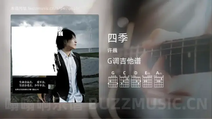 四季吉他谱G调 许巍 简单版