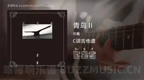 青鸟Ⅱ 许巍 吉他谱C调简单版