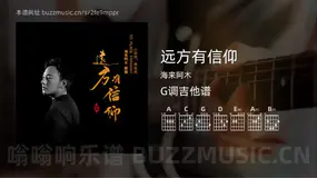 远方有信仰 海来阿木 吉他谱G调简单版