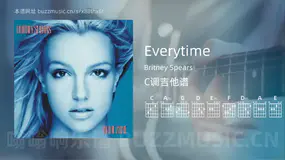 Everytime Britney Spears 吉他谱C调简单版