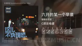 六月的某一个早晨 理想后花园 吉他谱C调简单版
