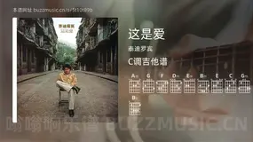 这是爱 泰迪罗宾 吉他谱C调简单版