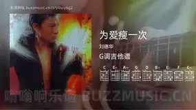 为爱瘦一次 刘德华 吉他谱G调简单版