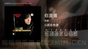 你是谁 陈鹏 吉他谱G调简单版