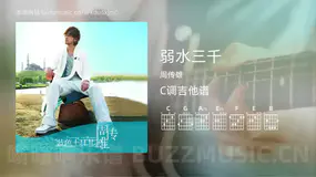 弱水三千 周传雄 吉他谱C调简单版
