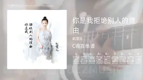 你是我拒绝别人的理由吉他谱C调 赵霏儿 简单版