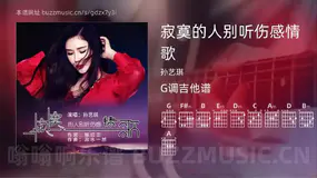 寂寞的人别听伤感情歌吉他谱G调 孙艺琪 简单版