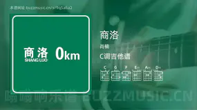 商洛 肖楠 吉他谱C调简单版