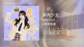 多肉少女 赵芷彤Cassie 吉他谱C调简单版