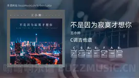不是因为寂寞才想你吉他谱C调 王小帅 简单版